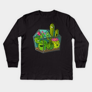 Cacti greenhouse Kids Long Sleeve T-Shirt